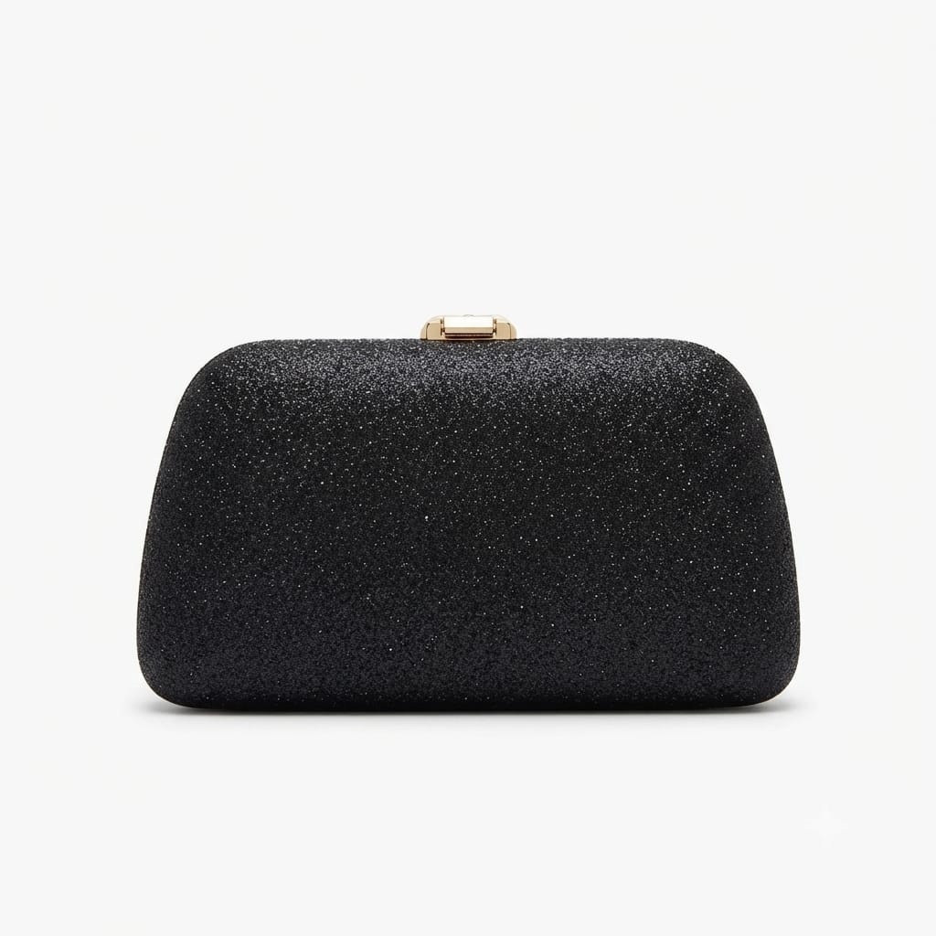 Sparkling Hard Case Evening Clutch Bag