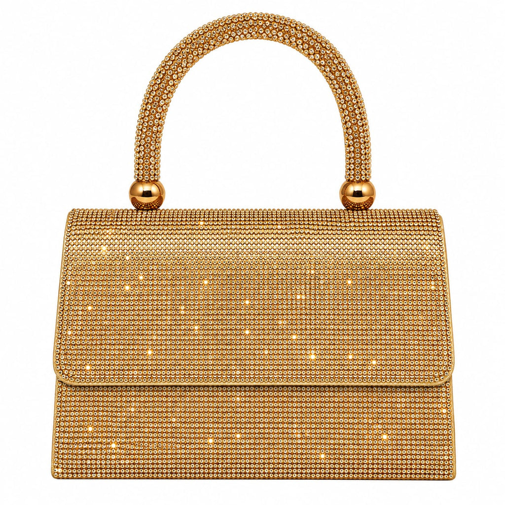 Luxury Crystal Top Handle Evening Bag