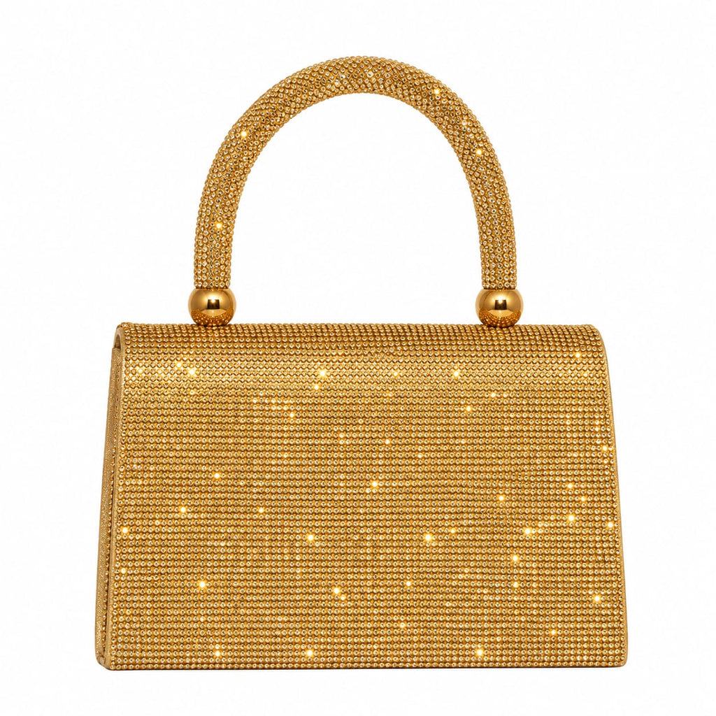 Luxury Crystal Top Handle Evening Bag