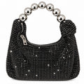 Luxury Crystal Beaded Handle Evening Bag