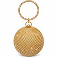 Luxury Crystal Round Ring Handle Evening Bag