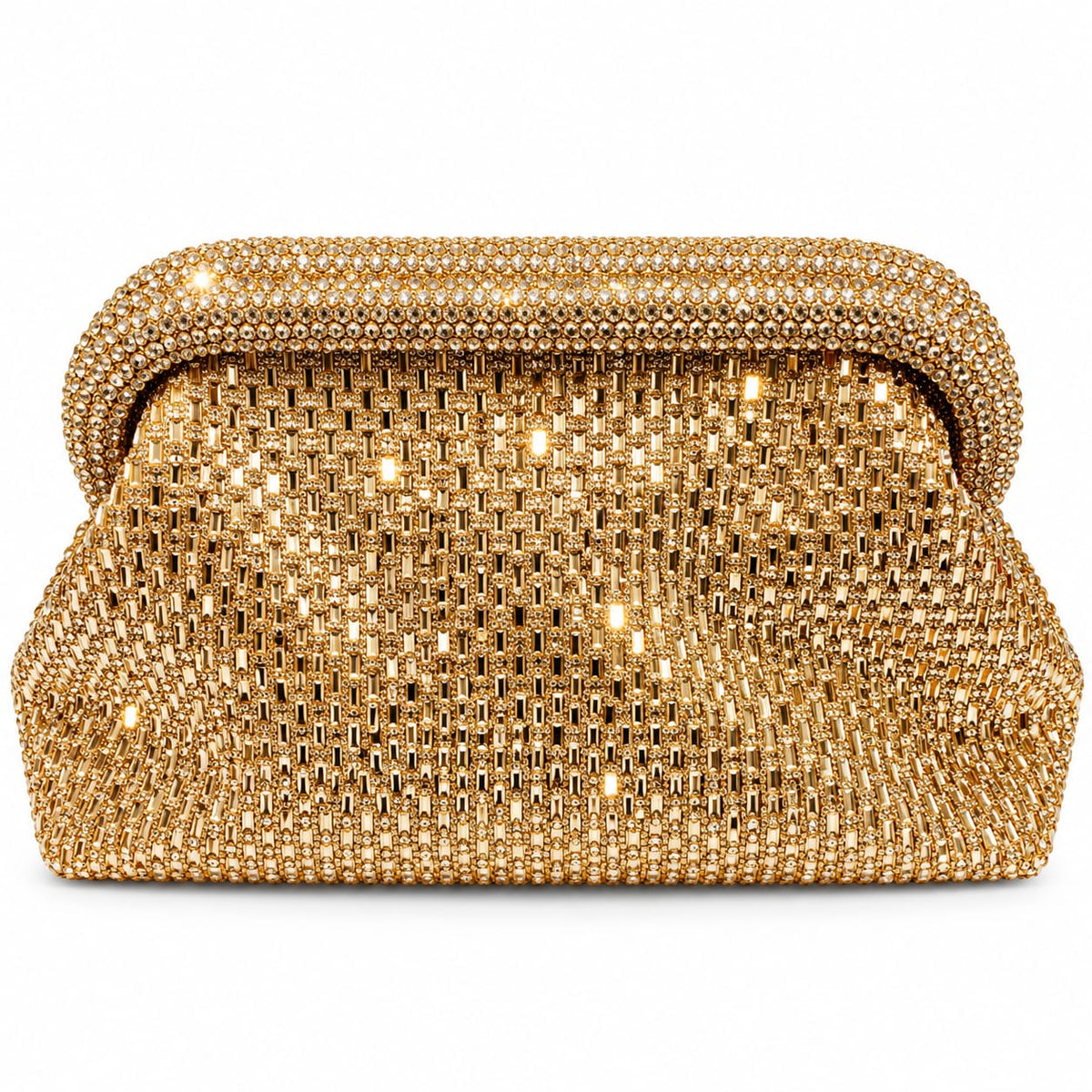 Luxury Crystal Frame Evening Clutch Bag