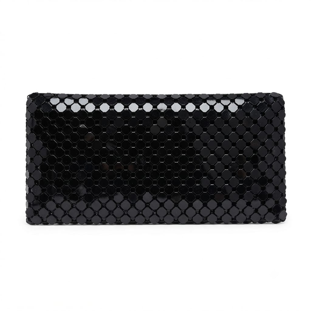 Shimmering Metallic Evening Clutch Bag