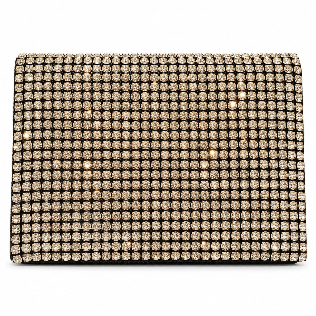 Luxury Crystal-Embellished Mini Evening Clutch Bag