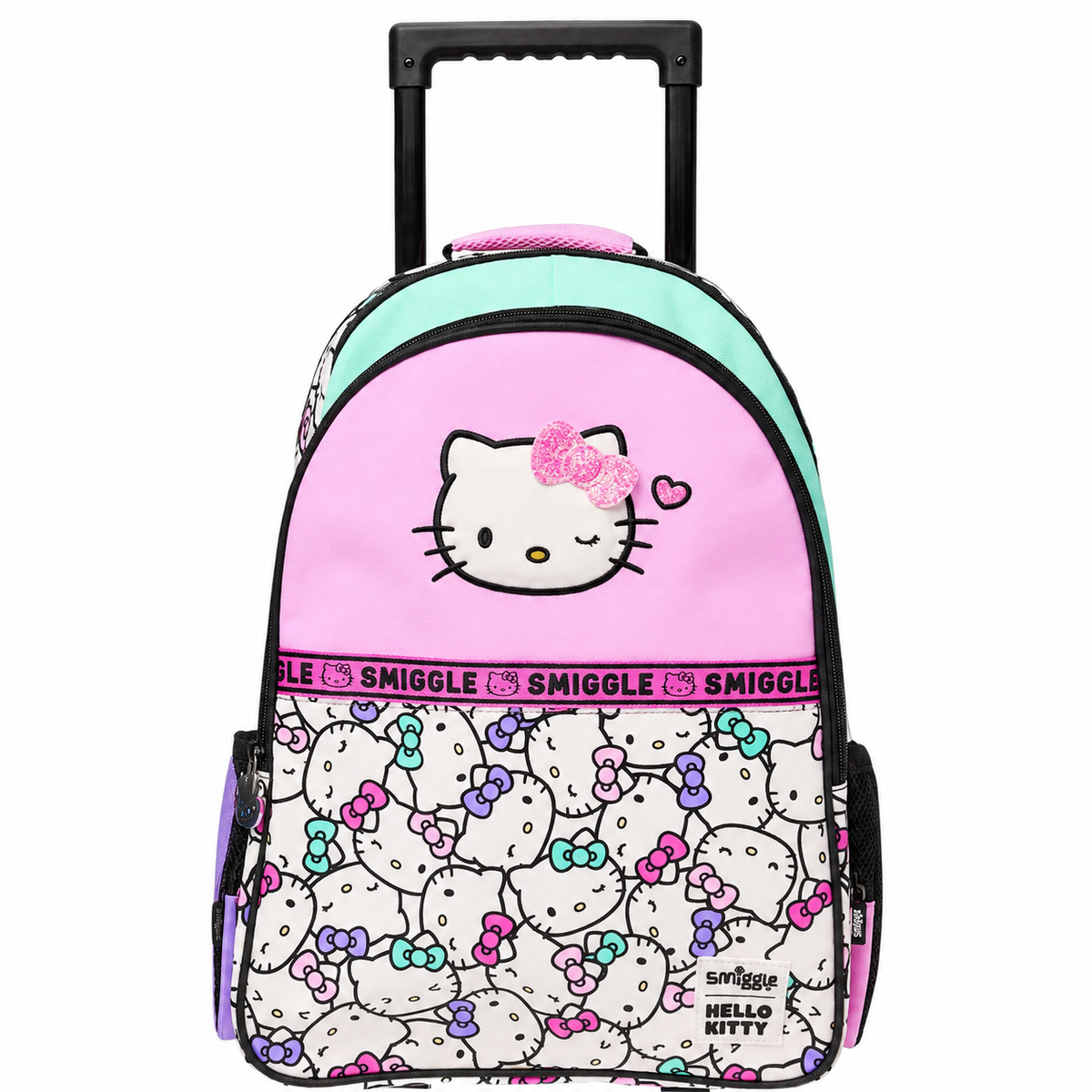 Hello Kitty Pastel Rolling School Backpack