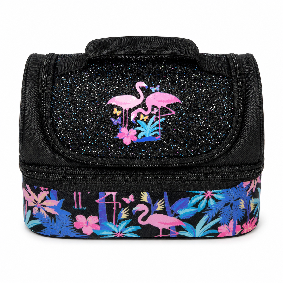 Smiggle Flamingo Sparkle Double Decker Lunch Bag