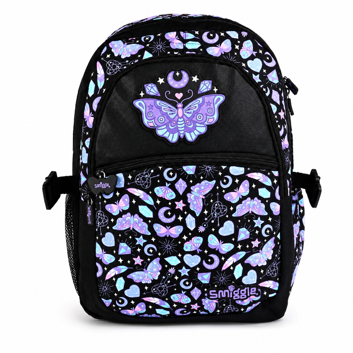 Mystic Butterfly Black School Backpack