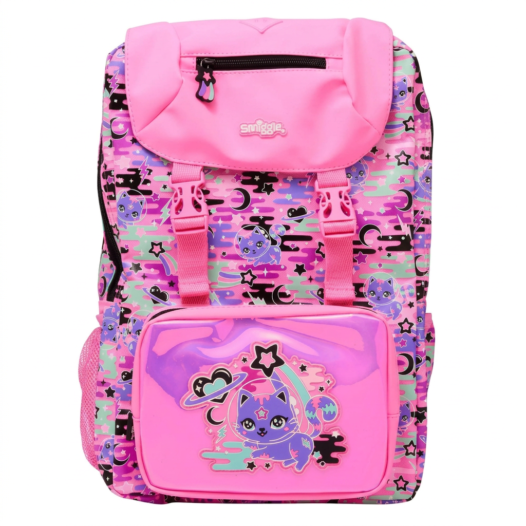 Smiggle Cosmic Purr-fect Kitty School Backpack