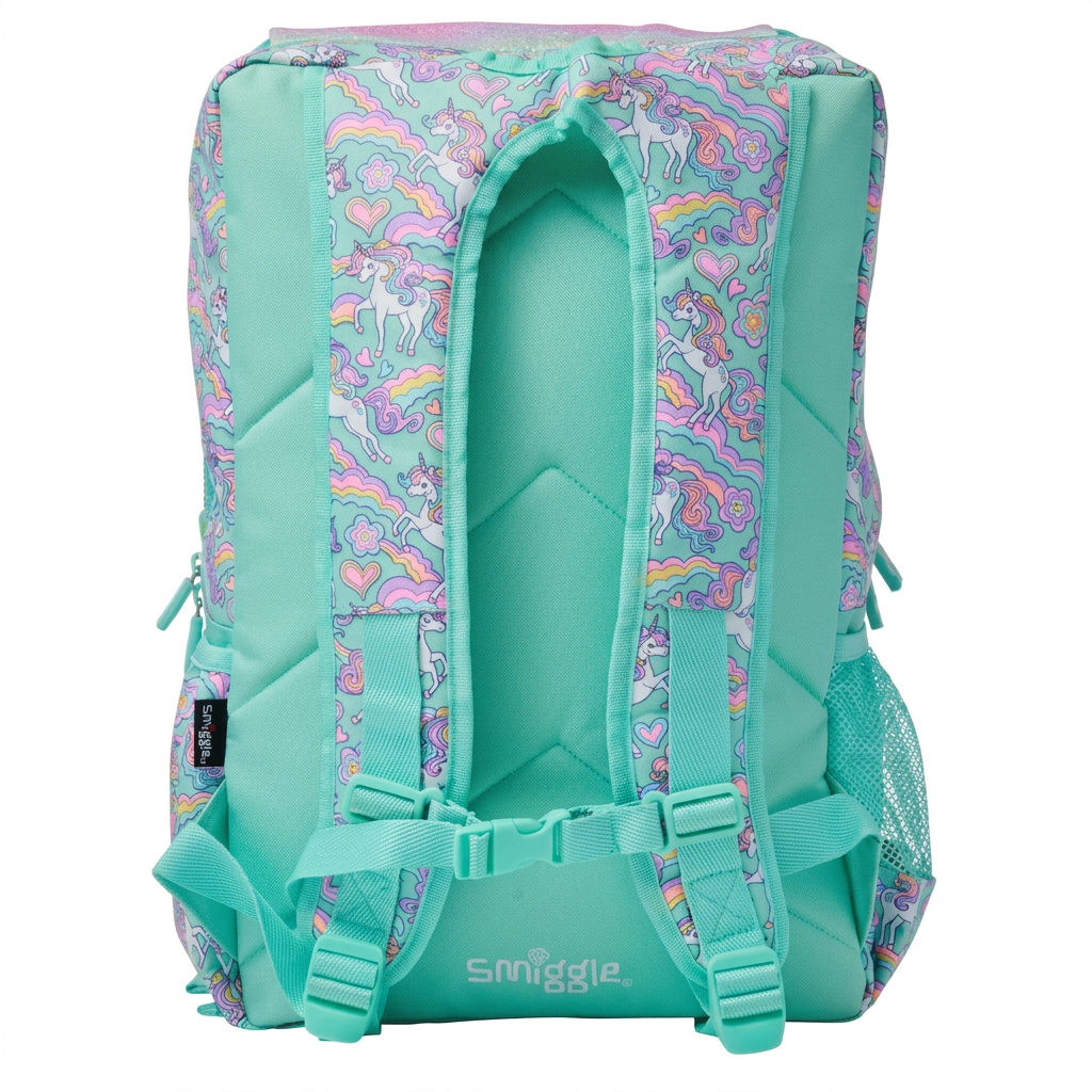 Smiggle Rainbow Glitter Unicorn School Backpack