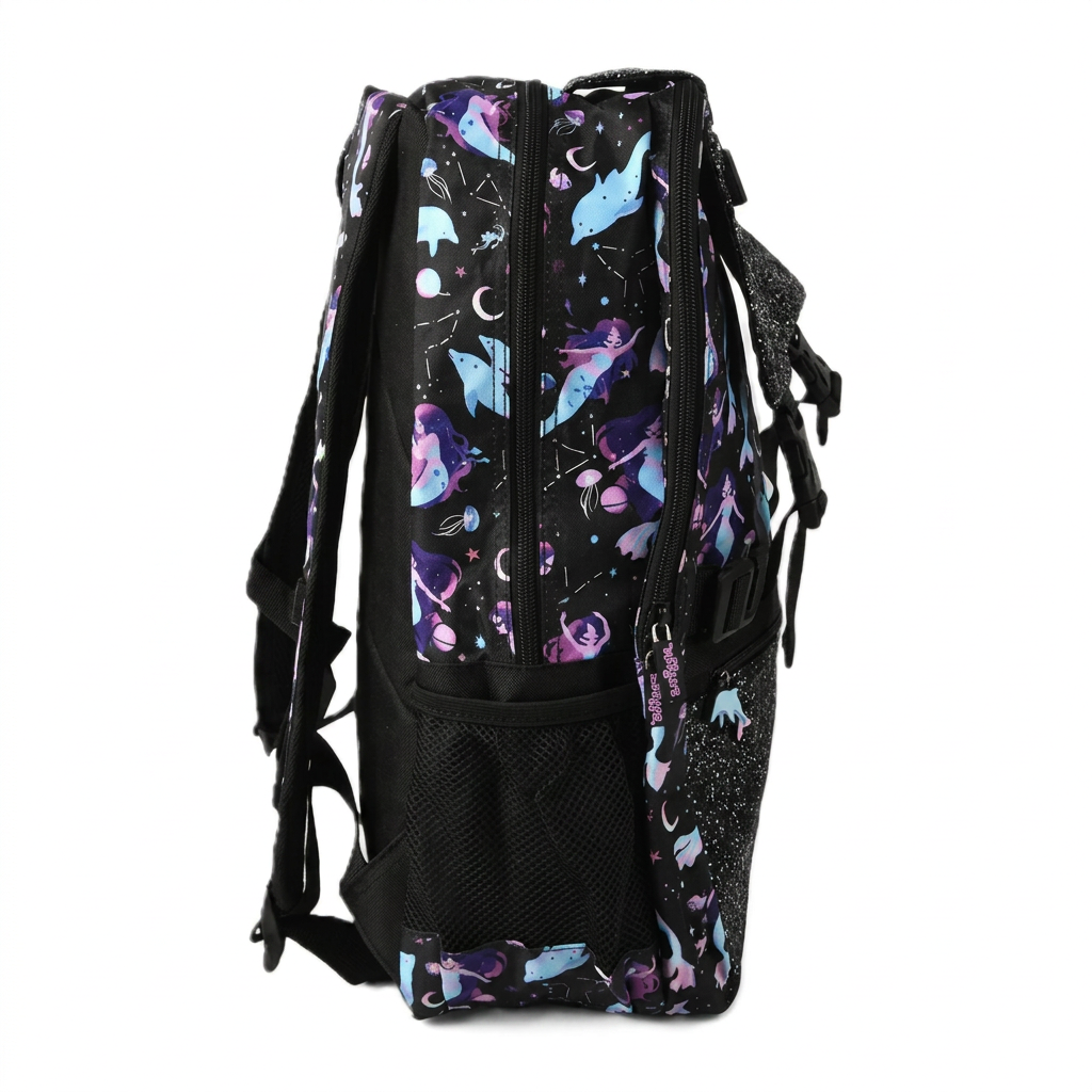 Smiggle Glitter Mermaid Crescent Moon School Backpack